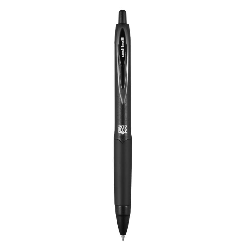 uni-ball Signo UMN207 Plus 0.7 mm Retractable Gel Pen, Black Ink, Pack of 1