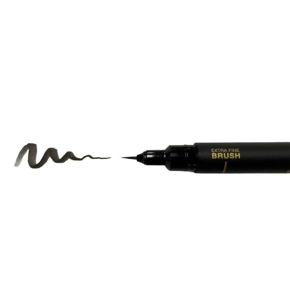 uni-ball PIN-200 CS1,CS2,CS3 & Brush Pen, Black Ink, Pack of 4