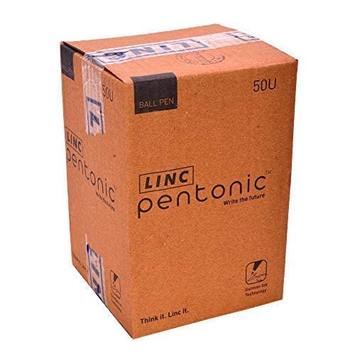 Pentonic Ball Pen Tumbler (Blue Ink, Pack of 50 Pens)