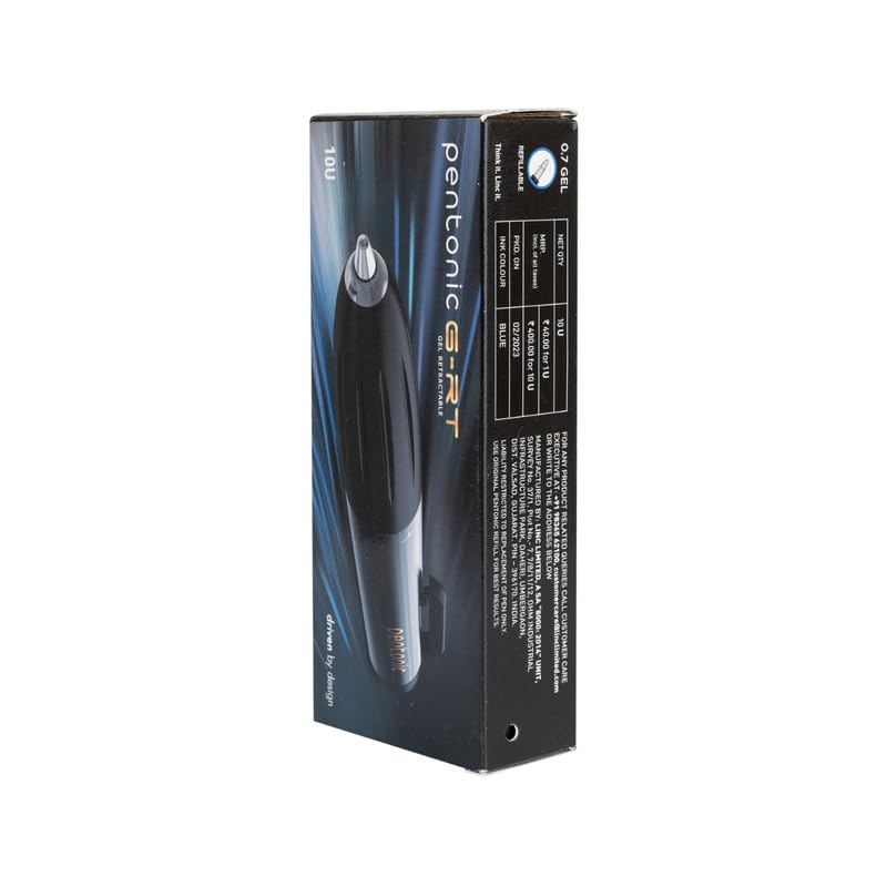Linc Pentonic G-RT Gel Pen (0.7 mm- Assorted Ink- Pack of 10)