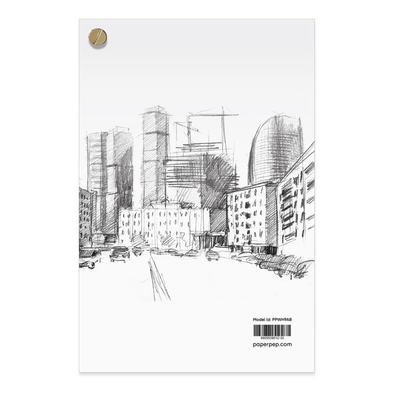 PaperPep White Pocket Sketchbook 90GSM 4"X6" 48 Sheets