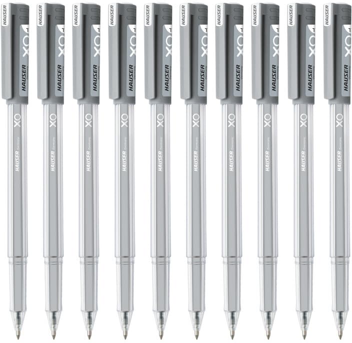 Hauser XO Jumbo 0.6 mm Gel Pen, Black Ink, Pack of 10