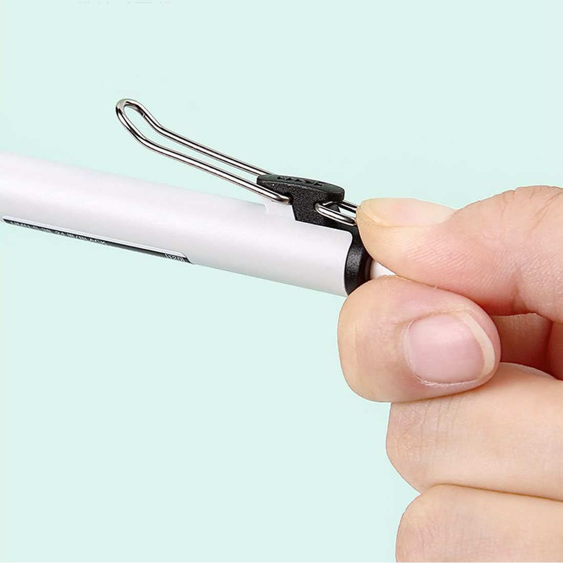 UniBall One Umn S 0.5 Mm Retractable Gel Pen - White Body Black Ink