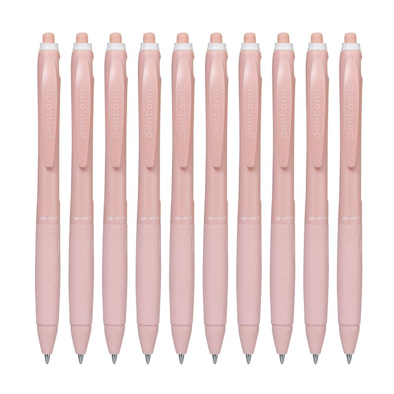 Pentonic B-RT Shades 0.7 mm Ball Point Pen Box Pack(Red Ink, Pack of 10)