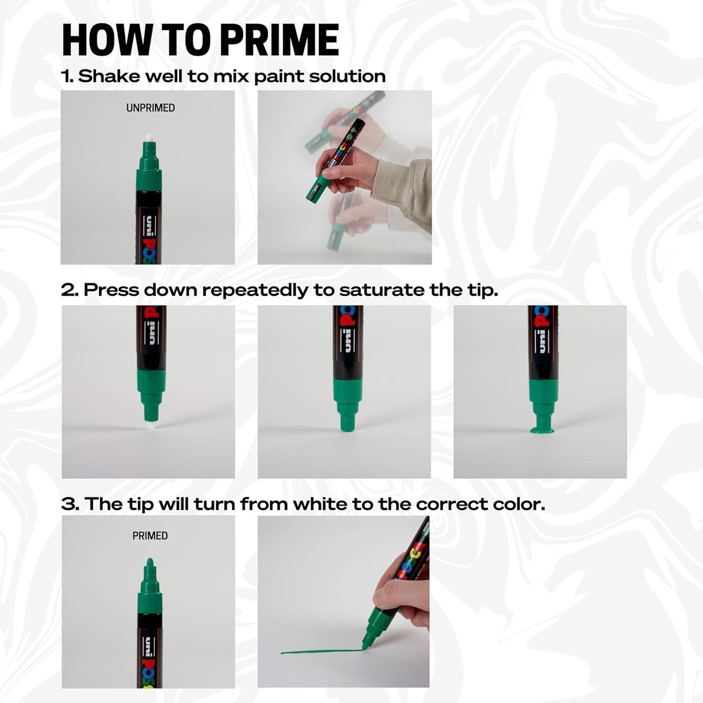 Uni-Ball PIN-200 0.03-0.8mm Fineliner with Posca 3M 0.9-1.3mm Markers Combo Pack