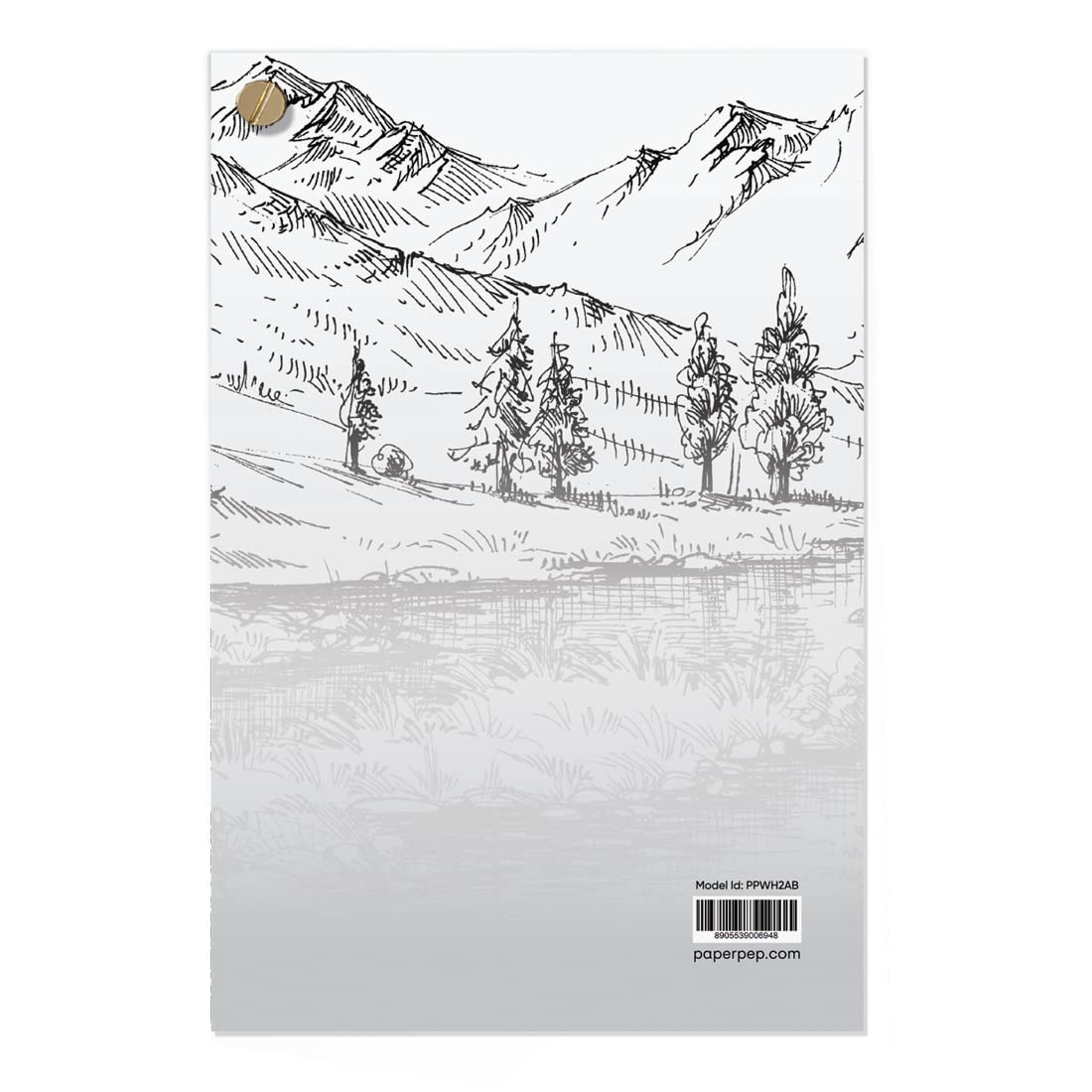 PaperPep White Pocket Sketchbook 220GSM 4"X6" 36 Sheets