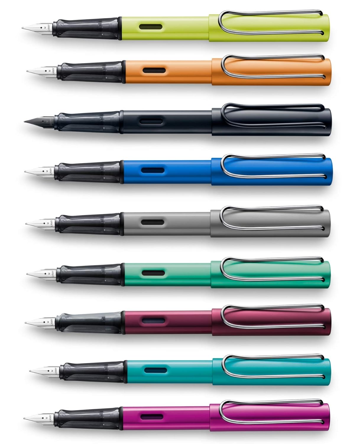 Lamy Al-Star Medium Point Fountain Pen, Black-Purple (029)