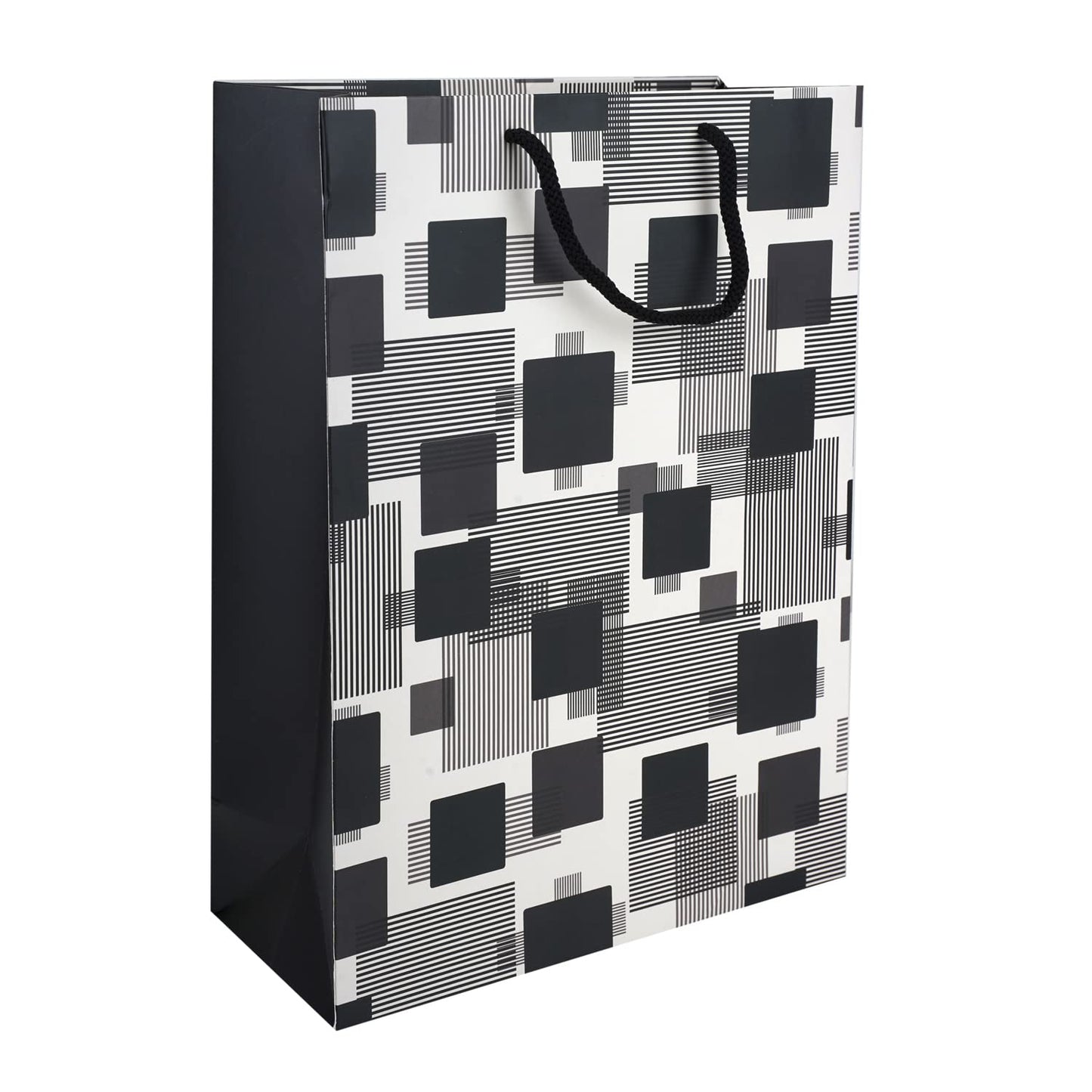 PaperPep Cream Black Box 10"X4.75"X13.75" Gifting Paper Bag