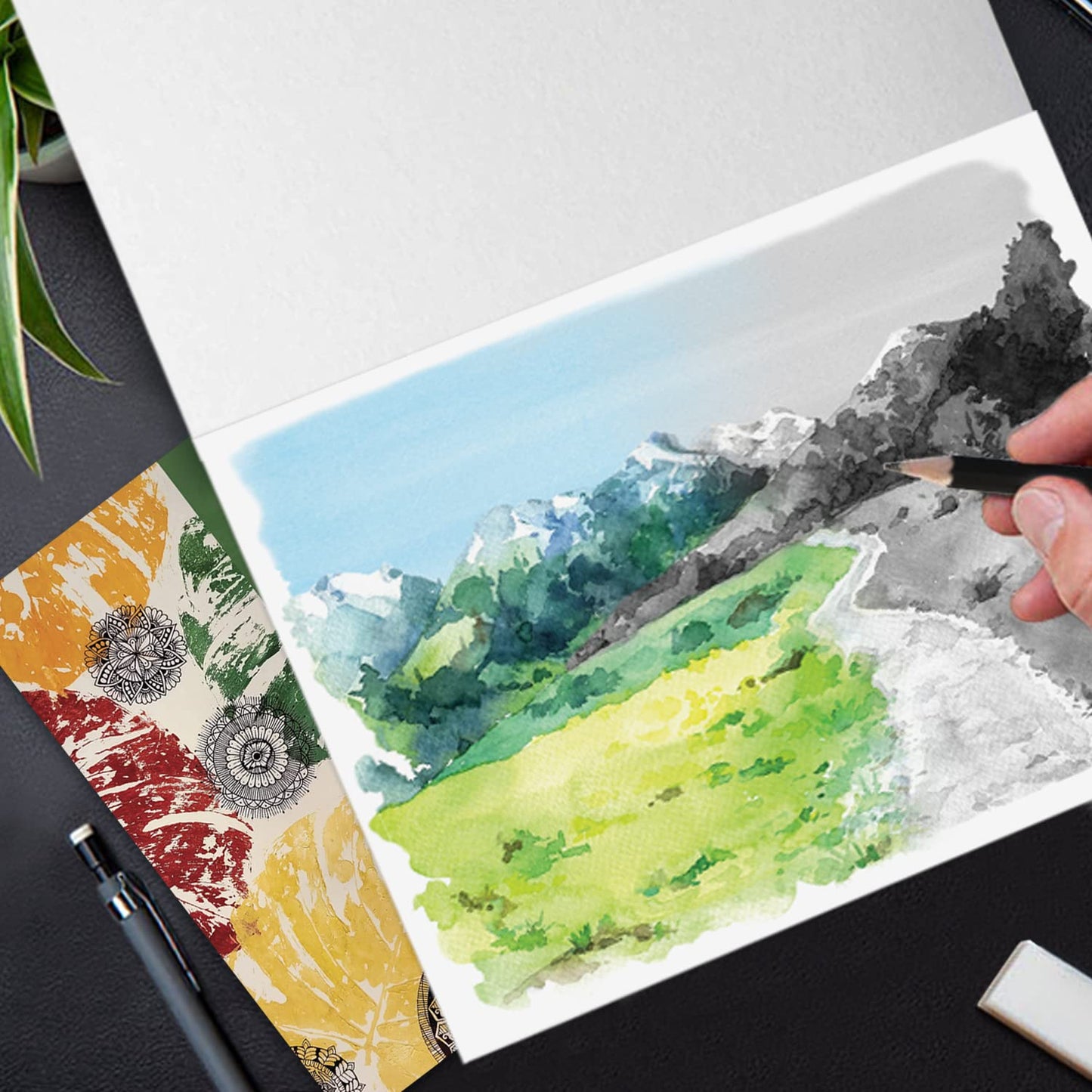 PaperPep Artists' Mixed Media Glued Pads 200GSM A4 20 Sheets