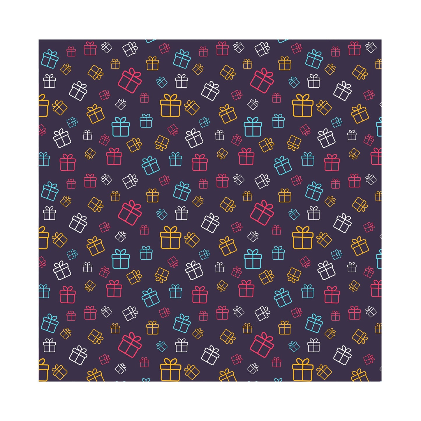 PaperPep Blue Gift Boxes Print Gift Wrapping Paper 19X29 Pack of 10 Sheets