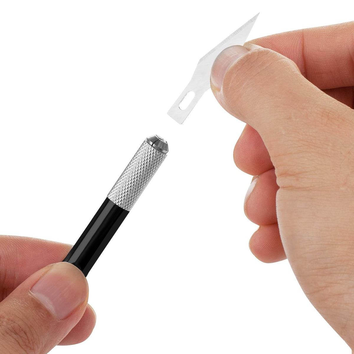 NUOVI Precision Knife (Incl. 5 Blades, Black)