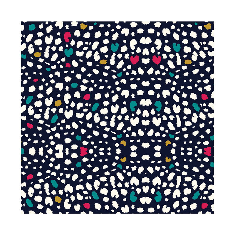 PaperPep Black Leopard Print Gift Wrapping Paper 19"X29" Pack of 10 Sheets