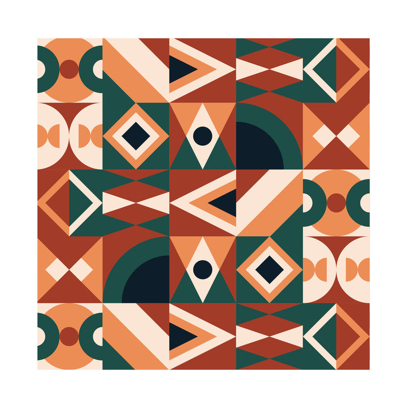 PaperPep Orange Abstract Print Gift Wrapping Paper 19"X29" Pack of 10 Sheets