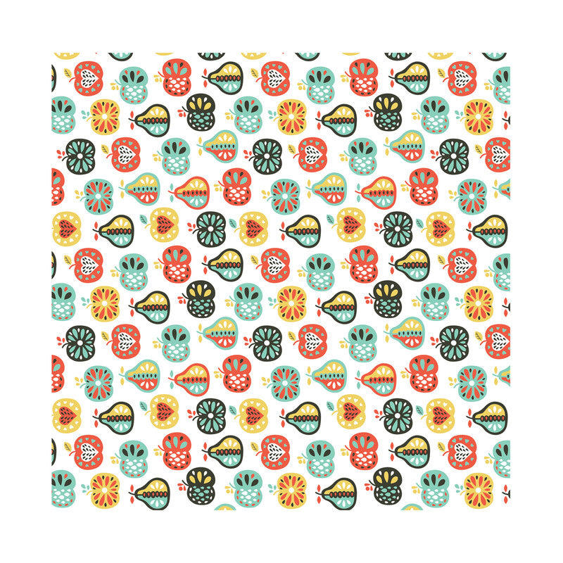 PaperPep White Pears Print Gift Wrapping Paper 19"X29" Pack of 10 Sheets