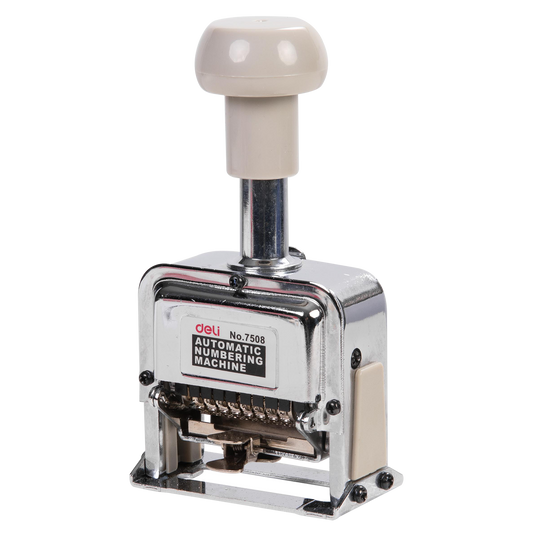 DELI W7508 NUMBER MACHINE 8 DIGIT 1 T - Color May Vary