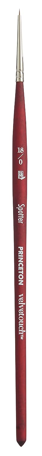 Princeton Velvetouch Short Handle Spotter Paintbrush (No 18/0)