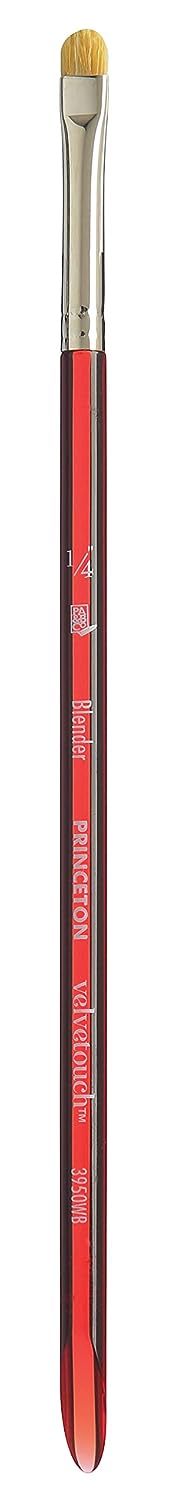 Princeton Velvetouch Short Handle Blender Paintbrush (1/4 Inches)
