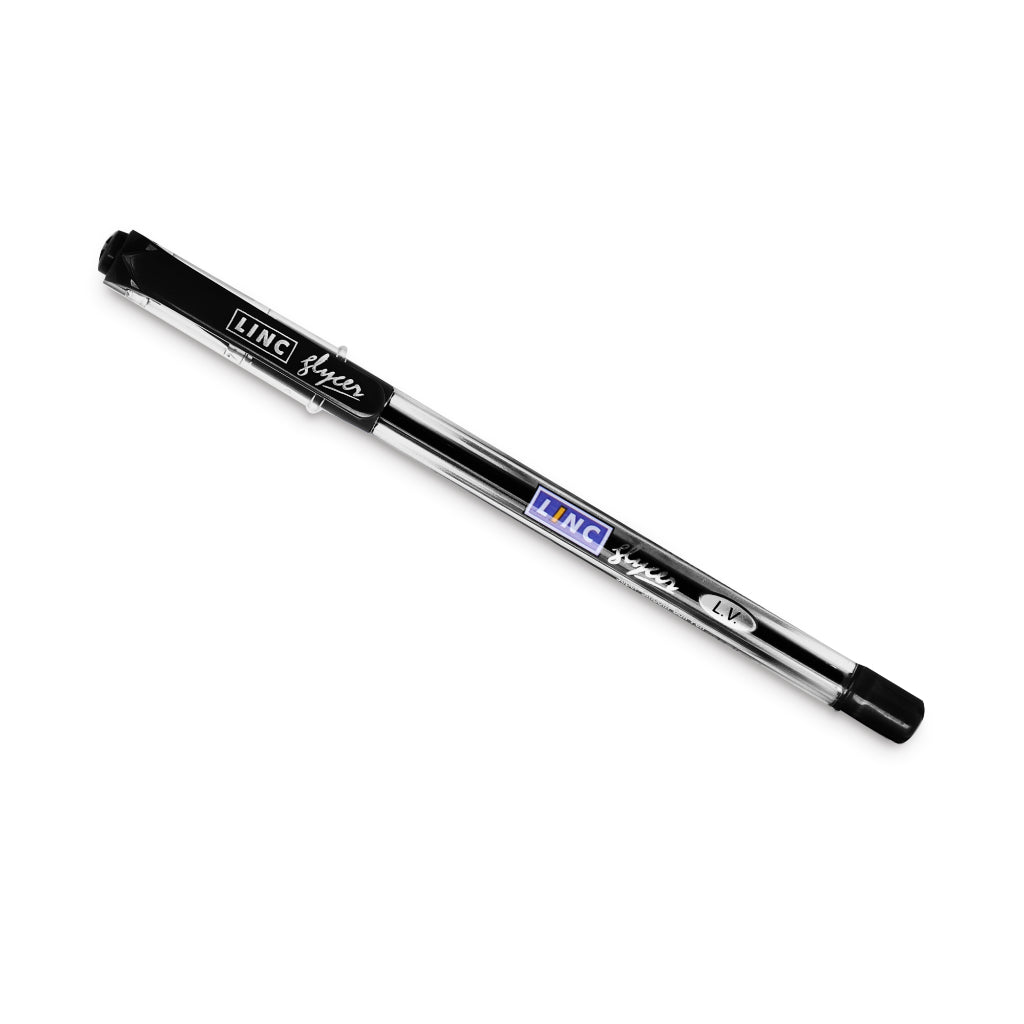 Linc Glycer (0.6 Mm) Ball Pen, Black, (5Pcs)