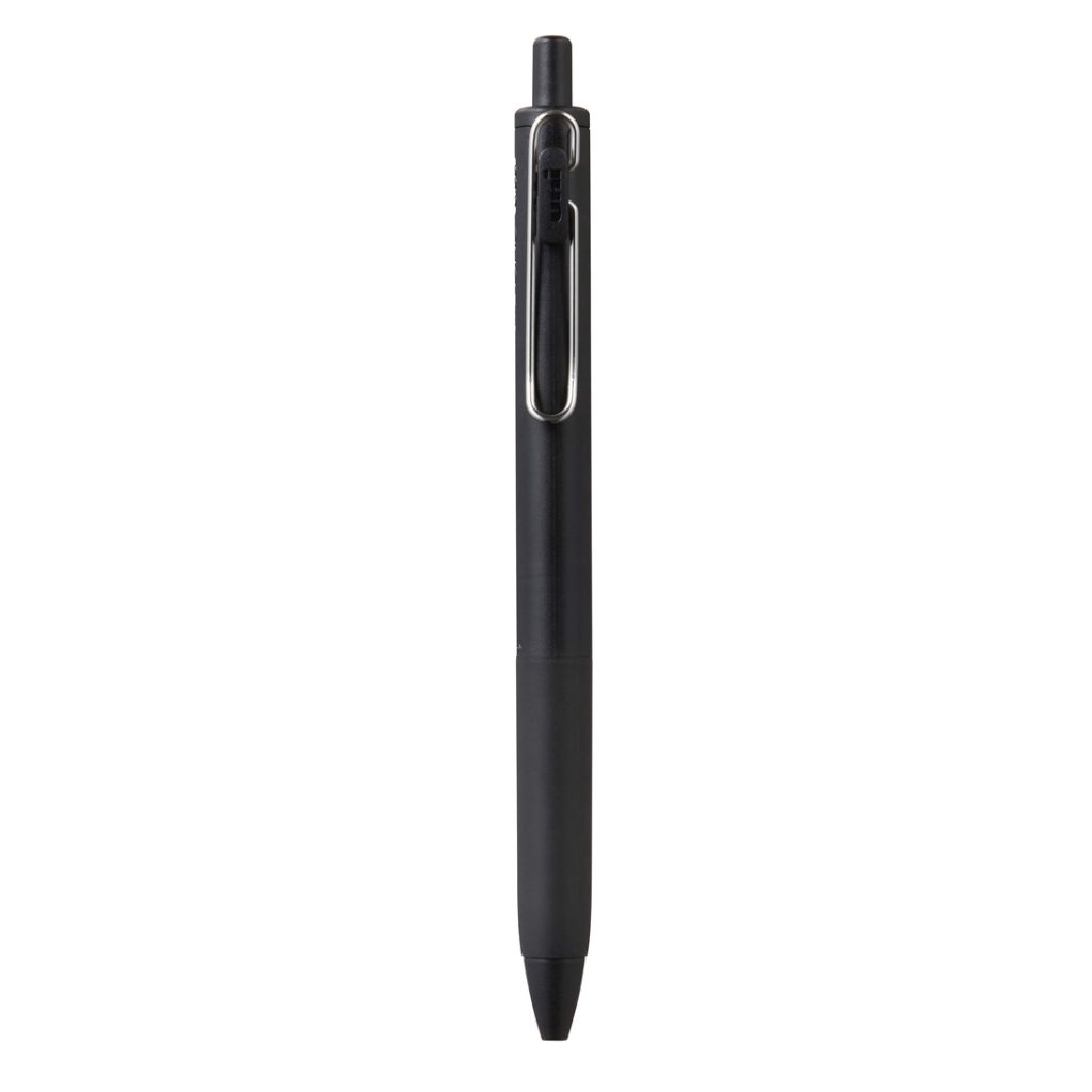 Uni-Ball One UMN S 0.5 mm Retractable Gel Pen - Black Body, Black Ink
