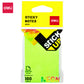 Deli WA02202 Sticky Note, 3" x 2", 2x100 Sheets, Color May Vary (Pack of 1)