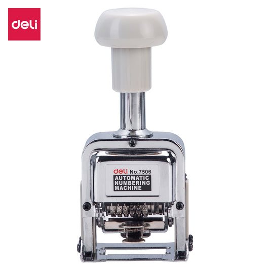 Deli W7506 Auto Numbering Machine, 6 Digits (Pack of 1)