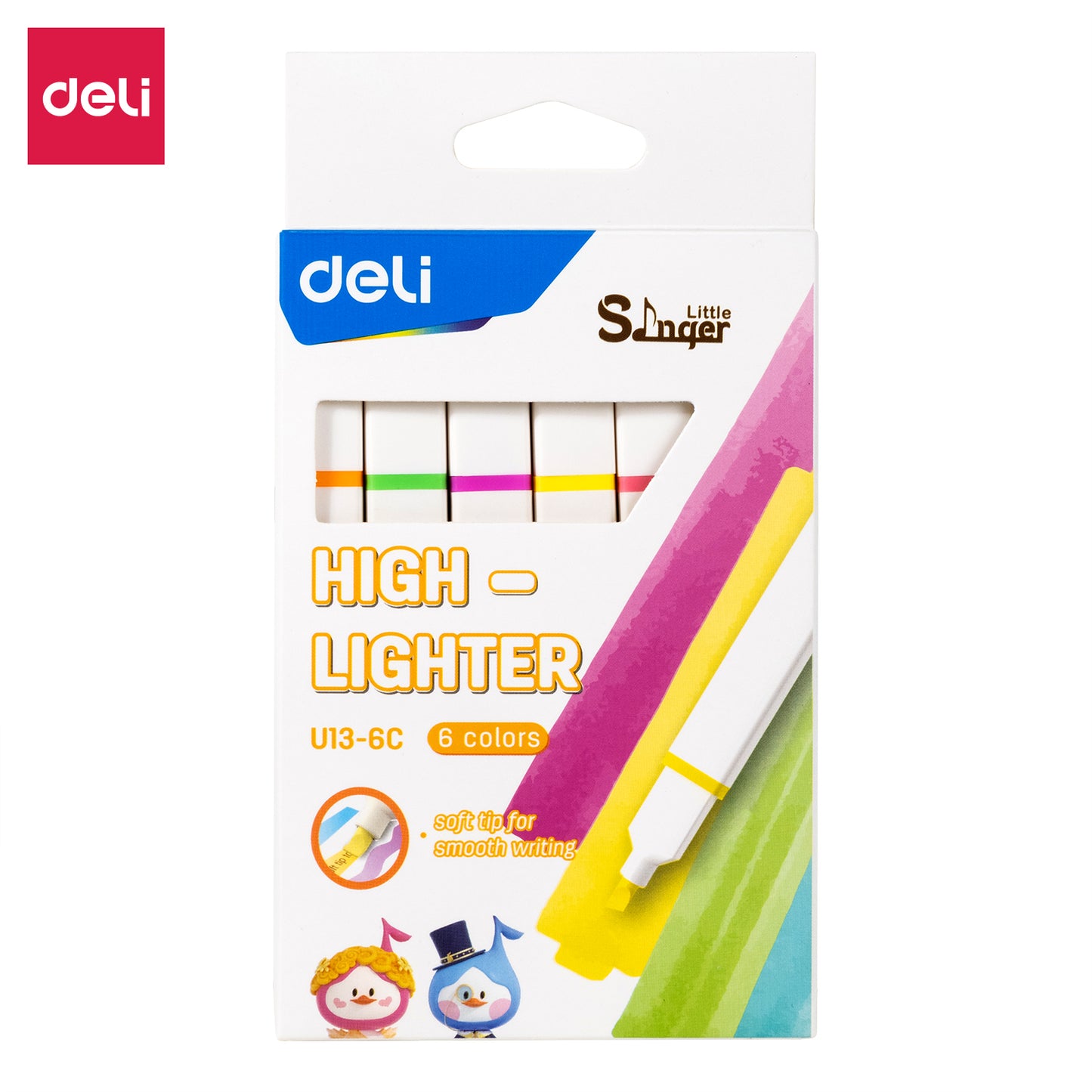 Deli WU13-6C Macaron Highlighter (Pack of 1)