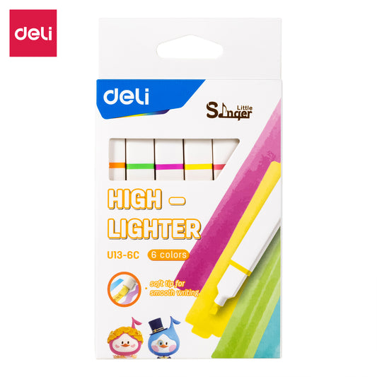 Deli WU13-6C Macaron Highlighter (Pack of 1)