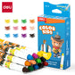 Deli EC211-12 Gel Crayon Set (Set of 1, Multicolor)