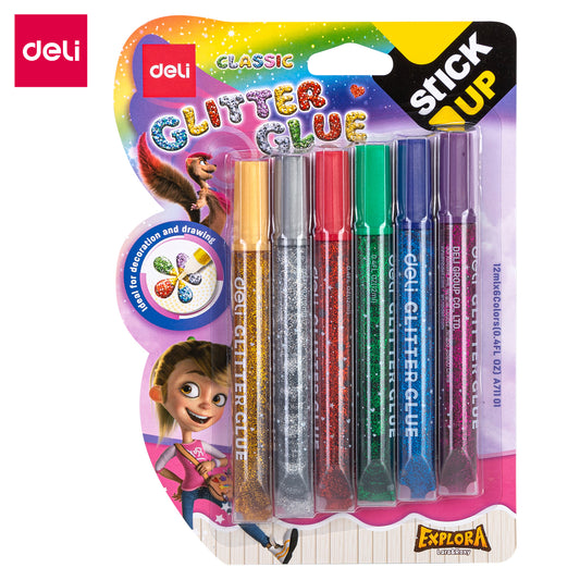 Deli WA71101 Classic Glitter Glue 12ml