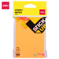 Deli WA02402 Sticky Note, 3" x 4", 2x100 Sheets, Color May Vary (Pack of 1)