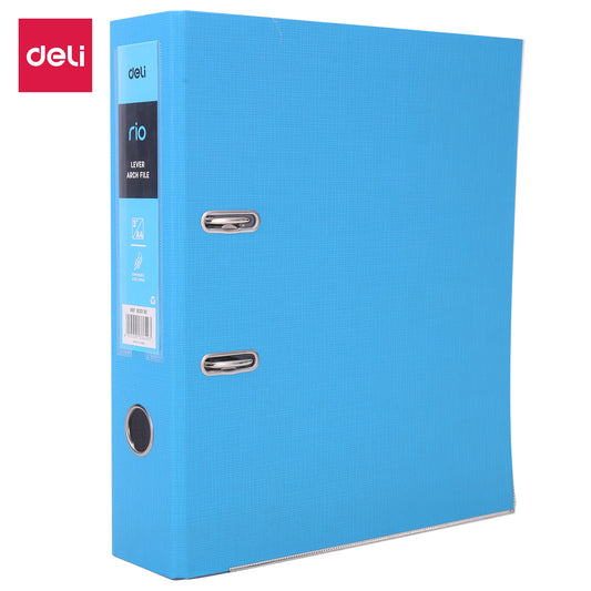 Deli EB20130 Lever Arch File A4 3" (Blue, Pack of 1)