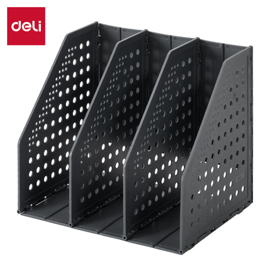Deli W79003 Magazine Holder (Dark Grey, Pack of 1)