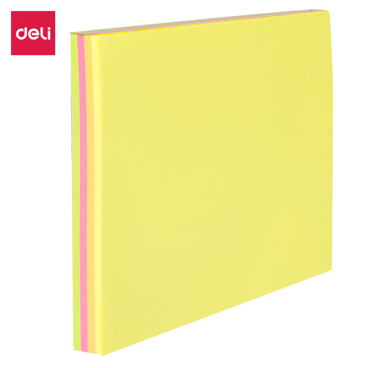 Deli WA02602 Sticky Note, 3" x 3", 425 Sheets, Yellow (Pack of 1)