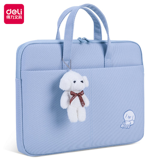 Deli 63756 Briefcase Laptop Case Portable Bag (Color May Vary)
