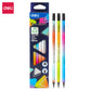Deli WC020 HB Wood Free Pencil Triangular Pack of 1