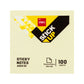 Deli WA00353 3"X3" Sticky Notes, 100 Sheets - Pack of 1