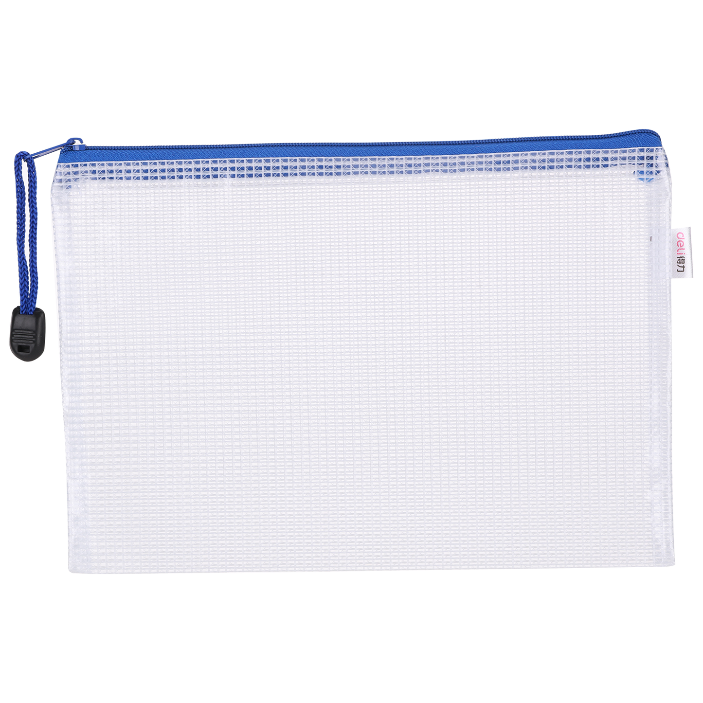 Deli W5656 Mesh Zip Bag (Pack of 1, Color May Vary)