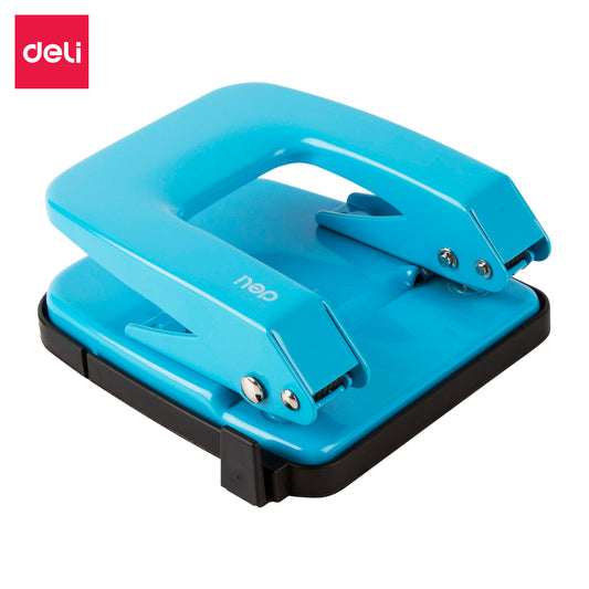 Deli W0137 Labor-Saving Two Hole Punching Machine, Upto 20 Sheets (Color May Vary)