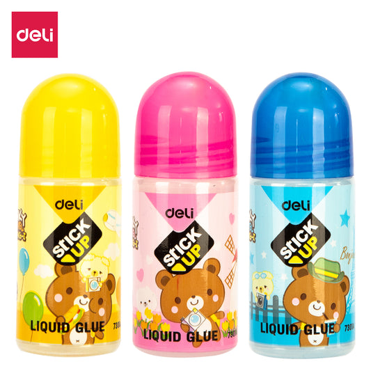 Deli W7301A Liquid Glue 35ml (Body Color May Vary, Pack of 1)