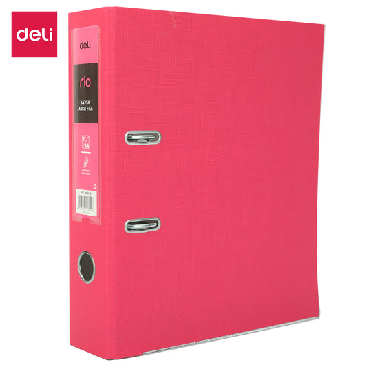 Deli EB20140 Lever Arch File A4 3" (Red, Pack of 1)