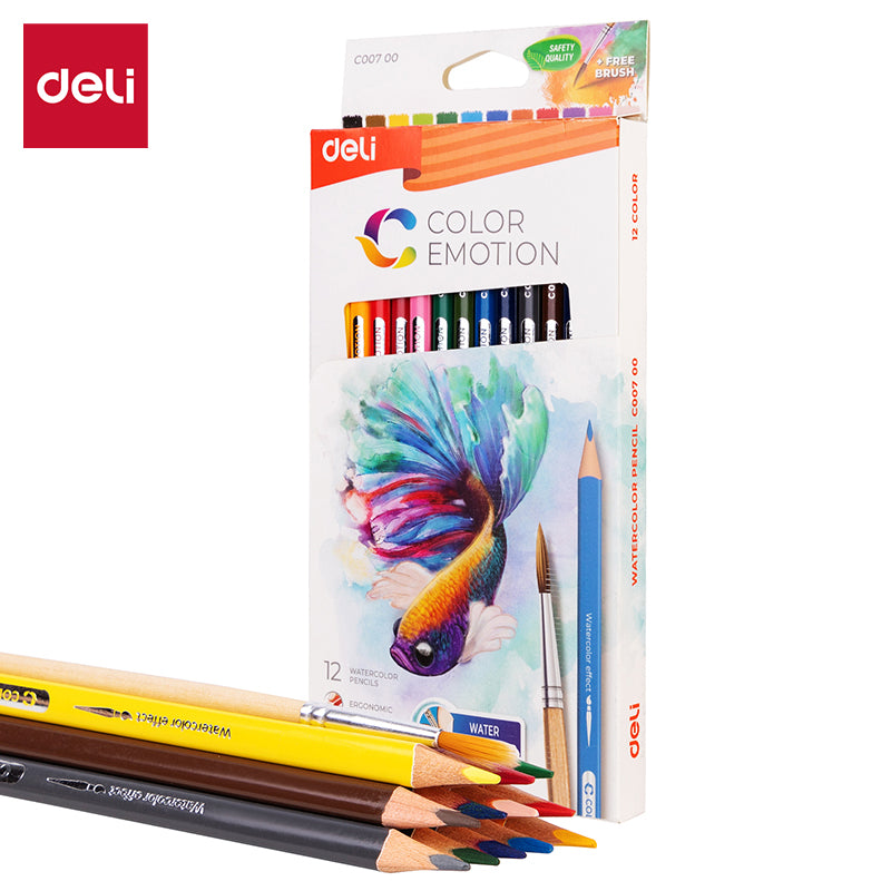 Deli WC00700 Colored Pencil, Multicolor (Pack of 1)