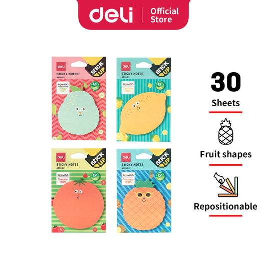 Deli 30 Pads Sticky Notes Self-Stick Notes Sticky Notes 60 Sheet/Pad (Color May Vary)