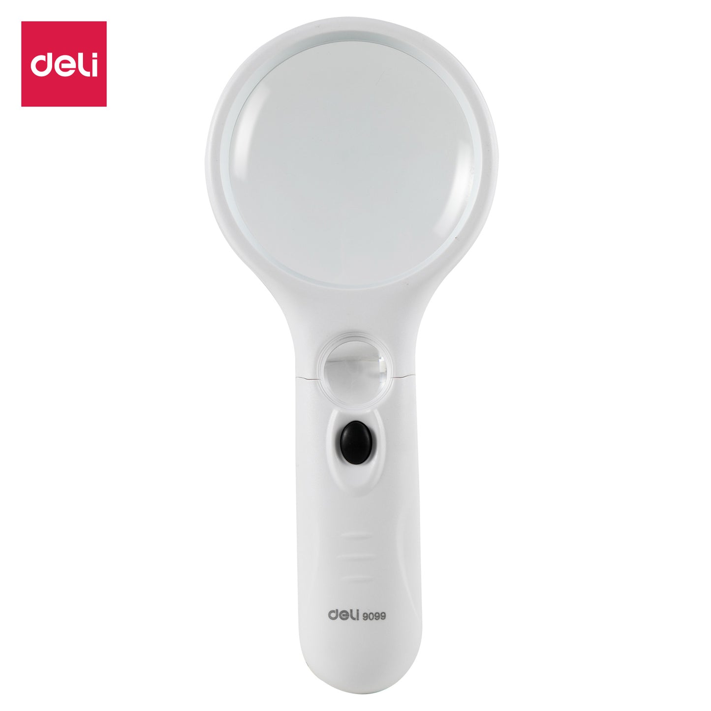 Deli W9099 Pro Series Magnifying Glass with LED (3X 75mm & 11X 28 mm)