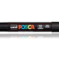 uni-ball Posca 5M 1.8-2.5 mm Bullet Shaped Marker Pen, Black Ink, Pack of 1
