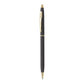 Pierre Cardin Kriss Japan Black Finish Exclusive Metal Fountain Pen, Blue Ink, Pack of 1