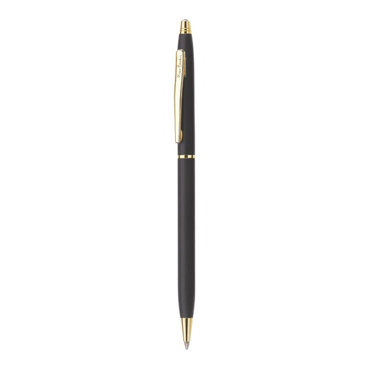 Pierre Cardin Kriss Japan Black Finish Exclusive Metal Fountain Pen, Blue Ink, Pack of 1