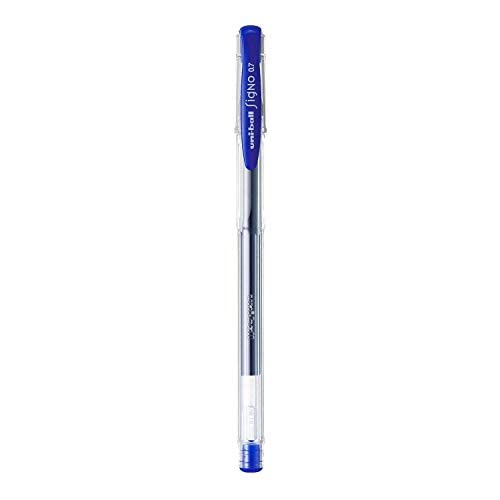 uni-ball Signo UM-100 0.7mm-0.8mm Gel Pen, Transparent Body, Multicolour Ink, Pack of 10