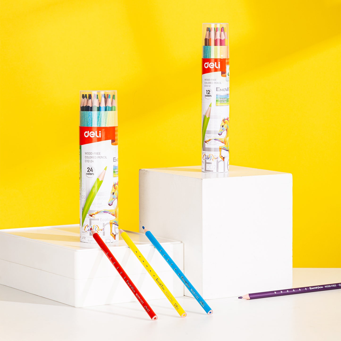 Deli WC112-12 Color Pencils (Multicolor, Pack of 1)