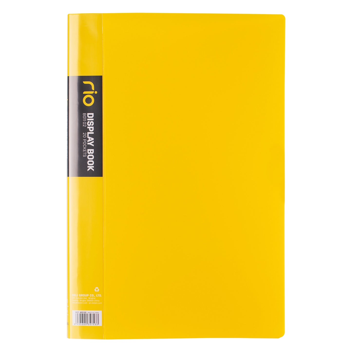 Deli WB01102 FC Display Book, 20 Pocket (Pack of 1, Color May Vary)