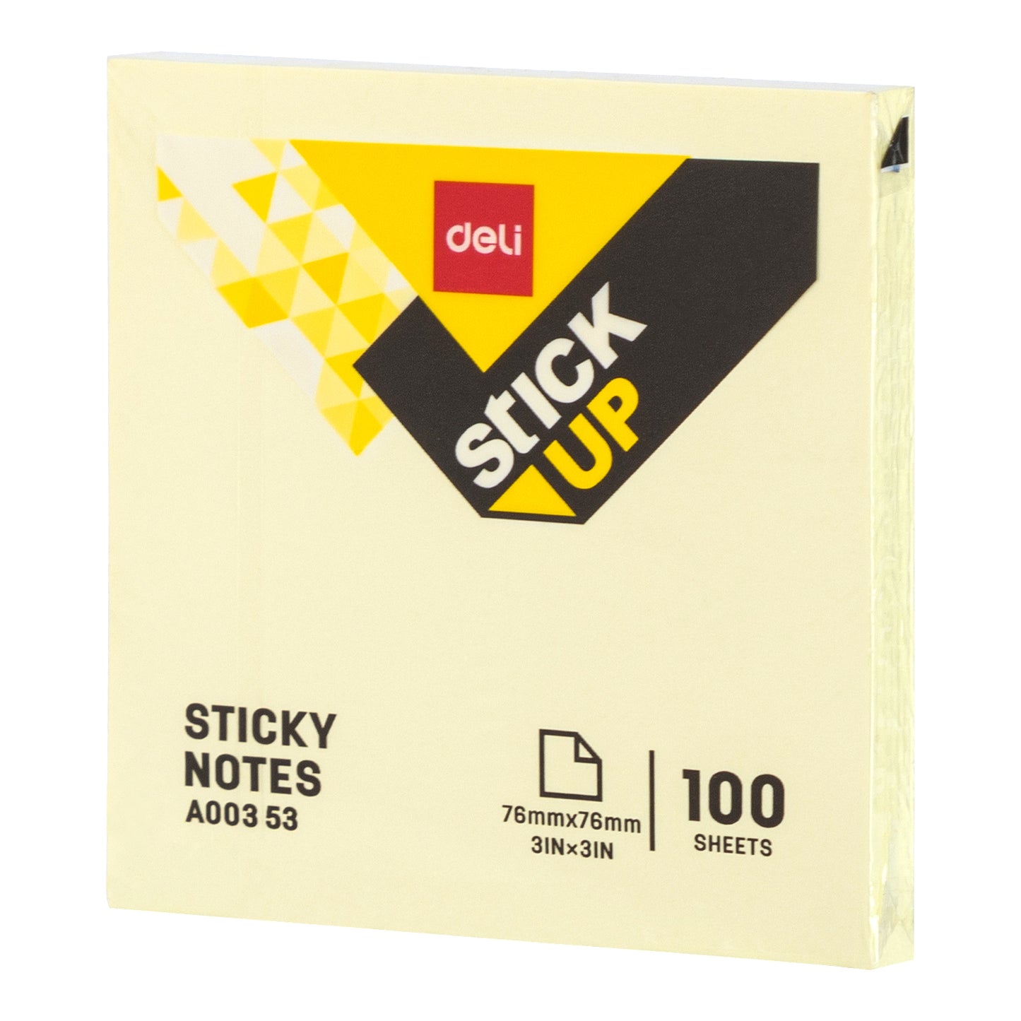 Deli WA00353 3"X3" Sticky Notes, 100 Sheets - Pack of 1